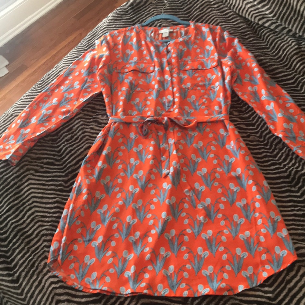 Loft Belted Shift Dress